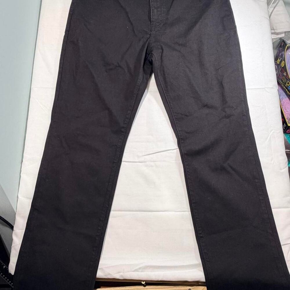 Tommy Jeans Men's Straight Leg Jeans 36x34 Black Denim Stretch - 99% Cotton
